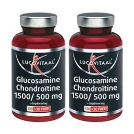 Vooruitgaan Ideaal mager Lucovitaal Glucosamine 1500mg Chondroitine 500mg 2x150 tabletten (300  tabletten) Kopen? :: Gezonderwinkelen.nl