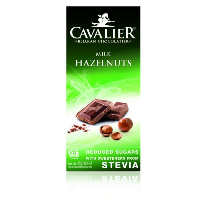 rand Oorzaak agentschap Cavalier Chocolade milk/hazelnut met stevia extract 85 gram Kopen? ::  Gezonderwinkelen.nl