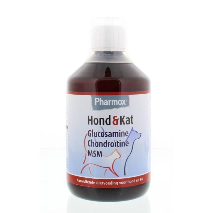 Behoefte aan groei Matig Pharmox Hond & kat glucosamine chondroitine & msm 500 Milliliter Kopen? ::  Gezonderwinkelen.nl