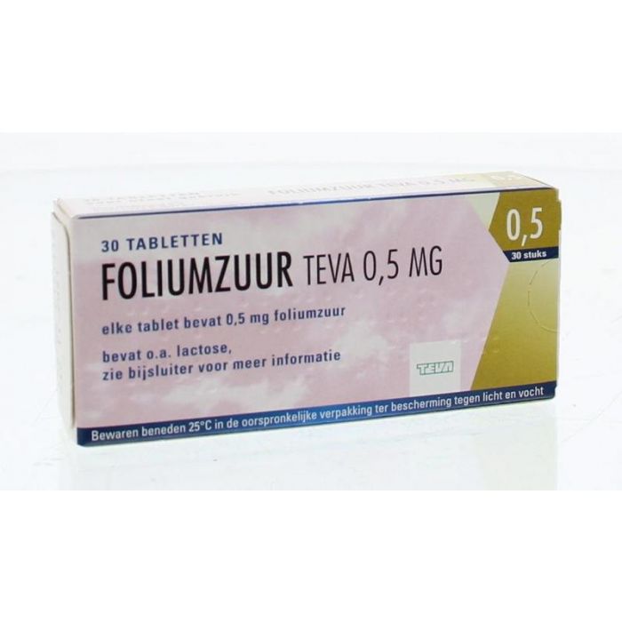 doel Merchandising bleek Teva Foliumzuur 0.5 30 tabletten Kopen? :: Gezonderwinkelen.nl