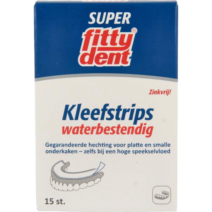 Hassy Anemoon vis fenomeen Fittydent Kleefstrips voor onderprothesen 15 stuks Kopen? ::  Gezonderwinkelen.nl