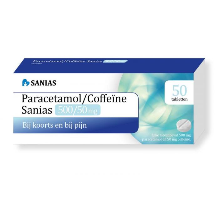 Ontdekking stap in grillen Sanias Paracetamol coffeine 500/50 mg 50tb :: Gezonderwinkelen.nl