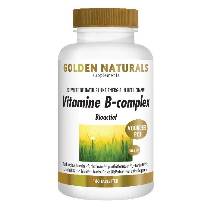 Golden Naturals Vitamine B complex 180tb Gezonderwinkelen.nl