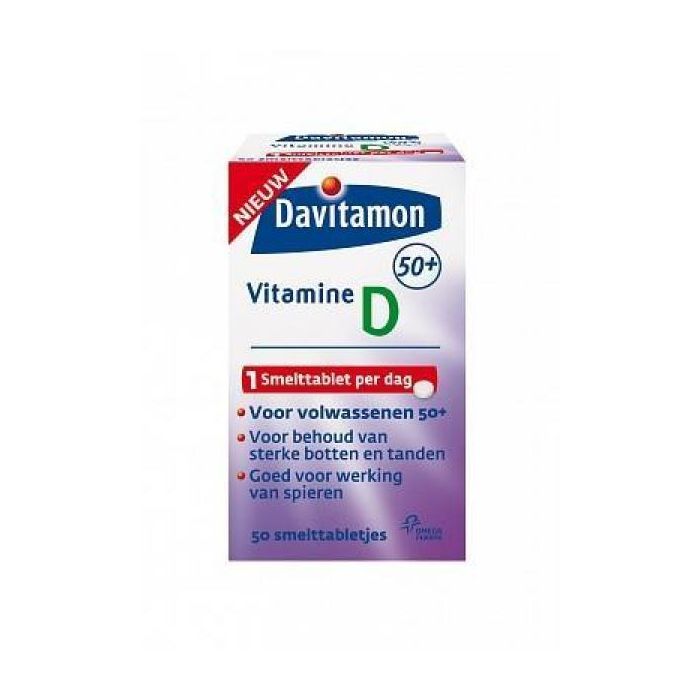 Vermindering Manie Toneelschrijver Davitamon 50+ Vitamine D 50 tabletten :: Gezonderwinkelen.nl